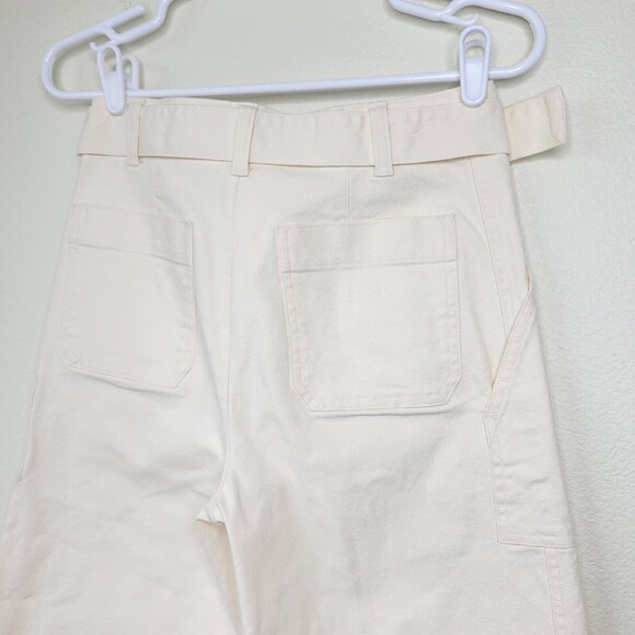 MADEWELL WIDE LEG PANTS UTILITY PATCH POCKET BELTED SIZE 25 Cloud Lining - Picture 14 of 14